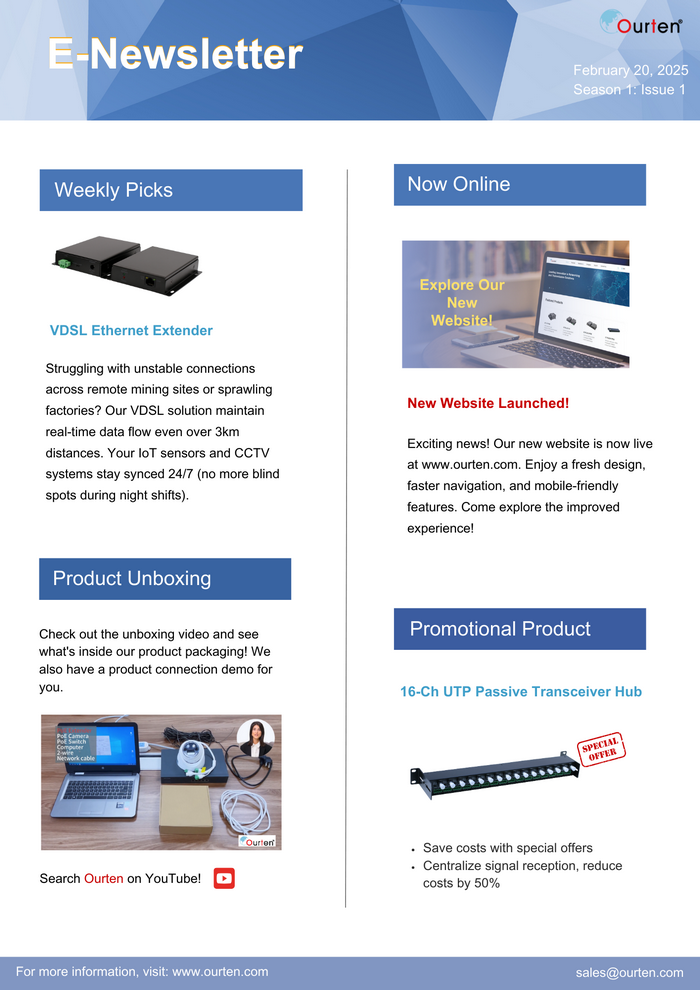 Ourten E-Newsletter No.3(图1)